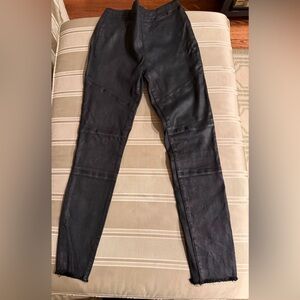 DL1961 Black Waxed Coated Leggings